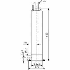 Wilo Unterwassermotor-Pumpe Sub TWI 5-SE 506 1ph FS Rp11/4 1x230V-1, 1kW, #4144968 3 Wilo Unterwassermotor-Pumpe Sub TWI 5-SE 506 1ph FS Rp11/4 1x230V-1, 1kW, #4144968 -pump Shop 31981197 2