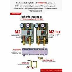 NEU Verteiler Hydraulische Weiche Pumpengruppen Wilo Set Stellmotor Thermostat Warmwasser FH -pump Shop 5457565 3